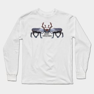 Santa Claus Reindeer Long Sleeve T-Shirt